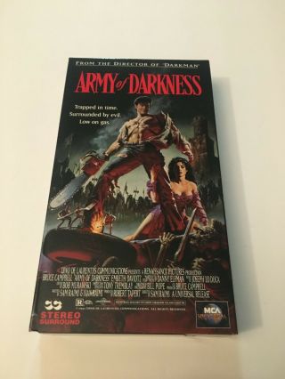 Army Of Darkness (vhs,  1993) Vhs Vintage Horror Army Darkness