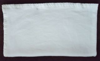 Vintage Waffle Weave Blanket WHITE Full Queen 98 X 112 