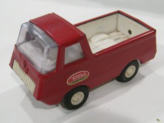 Vintage Mini Tonka Pressed Steel Red Van Pickup Truck