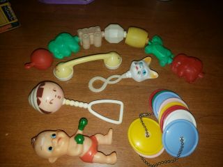 Vintage Baby Rattles,  Toys,  Snap Beads