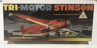 Plastic Model Aircraft: Itc Ideal 3722 Tri Motor Stinson Vintage Model Kit