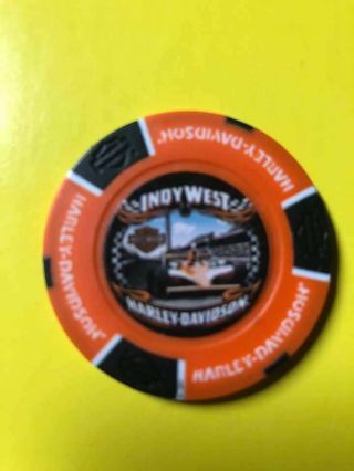 Indy West Harley Davidson Full Color Poker Chip / Indiana
