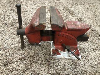 Vintage Wilton Scout 4 " Swivel Base Bench Vise Made In Usa