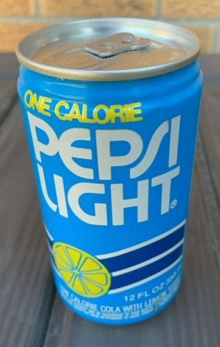 Vintage 1981 Pepsi Light Lemon Soda Can 12 Oz.  1980 