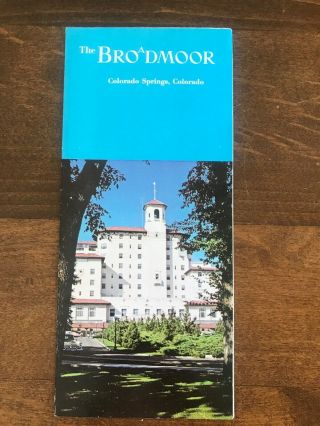 Vintage Brochure The Broadmoor Colorado Springs,  Colorado