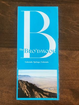 Vintage Brochure THE BROADMOOR Colorado Springs,  Colorado 2