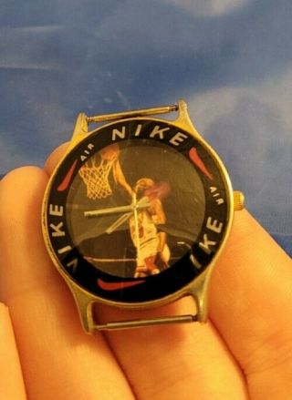 Vintage Nike Stainless Steel Water Resistant Michael Jordan Watch.  No Bands.  S133