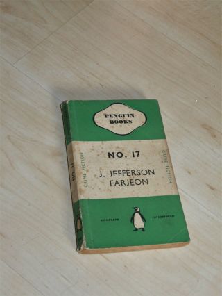 J Jefferson Farjeon No 17 Vintage Penguin Paperback 1939 Crime Detective
