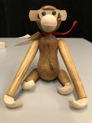Vintage Japanese Kay Bojesen Style Jointed Monkey With Tail