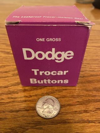 Vintage One Gross Dodge Trocar Buttons Embalming Mortuary Funeral Supplies Tools