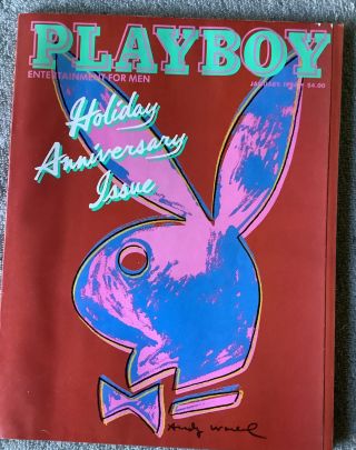 Vintage Playboy Jan 1996 Andy Warhol Cover