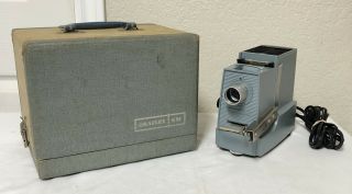 Vintage Singer Graflex Sm 400 Rc Filmstrip Single 35mm Slide Projector