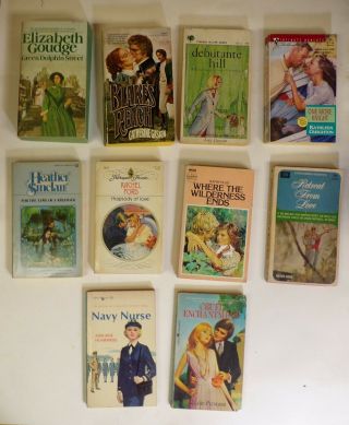 10 Paperback Vintage Romances Green Dolphin Street,  Debutante Hill,  Blakes Reach