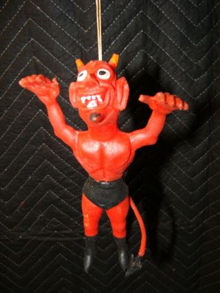 70s Vintage Rubber Monster Jiggler Ben Cooper Devil Danny Satan