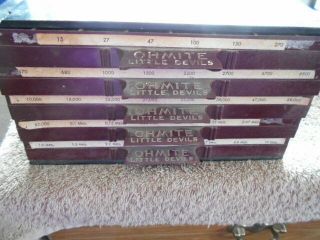 Vintage Ohmite Little Devils 5 Drawer Storage Chest Loaded W/ Resistors