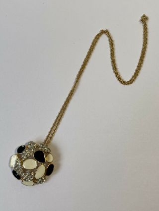 Vintage Jewellery Attwood & Sawyer (A&S) Enamel Pendant Necklace 2