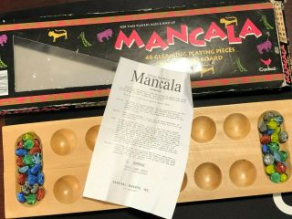 Mancala Vintage Boardgame Wooden - Board Game (complete)