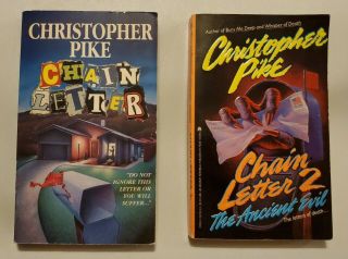 Chain Letter 1 & 2 By Christopher Pike - Vintage Horror Books