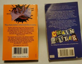 Chain Letter 1 & 2 by Christopher Pike - VINTAGE HORROR Books 3
