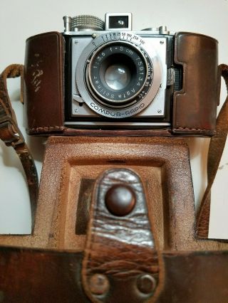 Vintage Agfa Karat 3.  5 German Folding 35mm Camera Solinar Lens Pre - War 1938 - Ex
