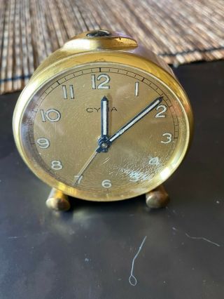 Cyma Alarm Clock,  Vintage,  Vg