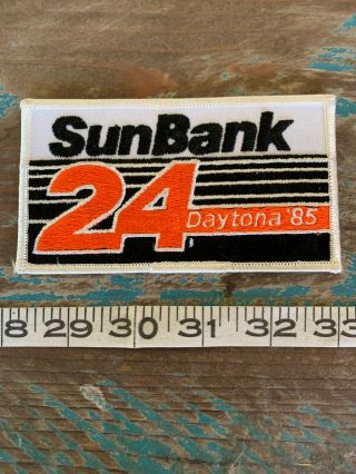 Vintage 1985 24 Daytona Racing Patch Sun Bank Rolex 24 Hour Scca Imsa Porsche