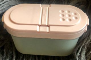 Vintage Tupperware 1843 Spice Container With Dusty Rose Shaker/pour/measure Seal