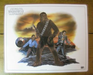 Vintage Star Wars Chewbacca Placemat - The Icarus Company 1982