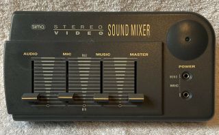 Vintage Sima Stereo Video Sound Mixer 80s Audio Visual Av Vhs Analog