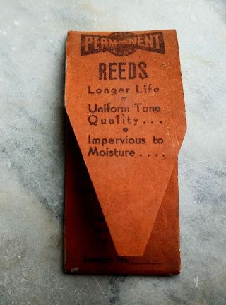 Vintage Perm - Nent Reed For Saxaphone In Package