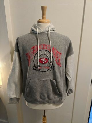 Vintage 90’s San Francisco 49ers Lee Sport Mens Hoodie Sweatshirt Xl Rare Hoodie