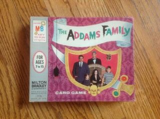 The Addams Family Card Game Vintage 1965 Milton Bradley Complete &