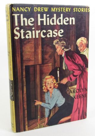 Vintage Nancy Drew Books 2 Hidden Staircase - Book Club Edition Type 2 Set 1