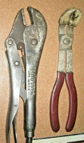 Vintage Proto 2 Pc Pliers 253 & Locking Plier Vise Grips 291 - R Usa