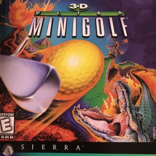 Vintage 3d Ultra Minigolf Pc 1998 Cd - Rom Windows 95 Putt Putt Golf Sierra Retro