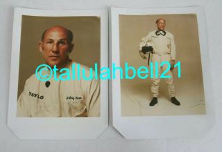 Two Vintage Polaroid Photo Portraits Of Stirling Moss