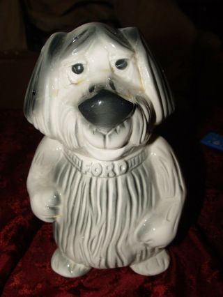 Vintage Ford Motor Company Advertising - Shaggy Dog Coin Bank - Made In Usa