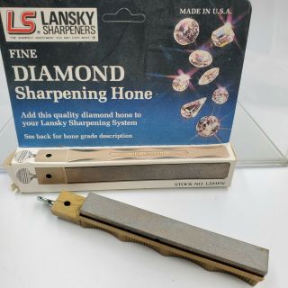 Vintage 1987 Ldhfn Lansky Sharpeners Fine Diamond Sharpening Hone