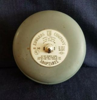 Vintage Edwards No.  340 Adaptabel Bell Alarm 115 Volt 60 Cycle Norwalk Ct