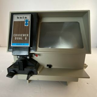 Baia Ediviewer Dual 8 Mark Ii 2 8 Regular 8mm Film Editor Vintage