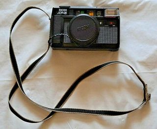 Vintage Ricoh Af - 5 Point And Shoot Film Camera 1:2.  8 38mm W/ Strap