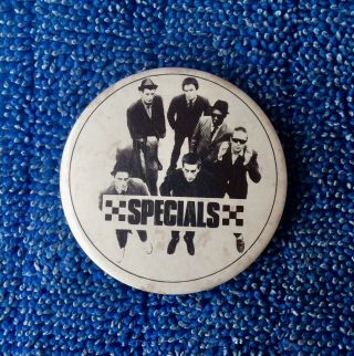 4 Vintage Badges With A 2 Tone Ska Rude Boy Theme The Specials Prince Buster