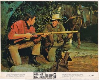 Dean Martin,  Alain Delon " Texas Across The River " Vintage Movie Still