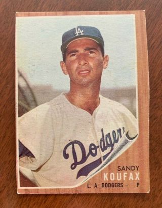 Sandy Koufax 1962 Topps 5 Los Angeles Dodgers Hof