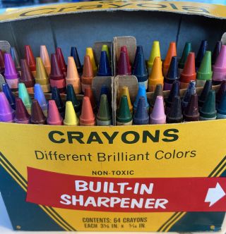 Vintage Crayola Crayons 1960 