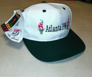 Vintage Vtg Rare 90s Atlanta 1996 Olympic Snap Back Cap Hat The Game With Tags