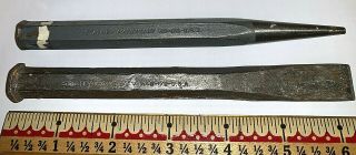 Collectibles,  Tools,  2,  Vintage,  Punch,  Chisel,  Stanley Handyman,  H5 1/8 ",  H48 1/2 ",  Usa