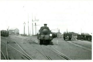 1900s Photograph Ex - S.  E.  R.  R - Class 0 - 6 - 0 Shunting At Whitstable Harbour Kent