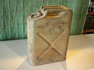 Vintage 1952 Us Army Korean War Gas Or Water Jerry Can By Gp&f Co.  20 - 5 - 52 5l