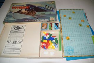 Vintage 1976 Ideal Toy Corp The Sinking Of The Titanic Board Game